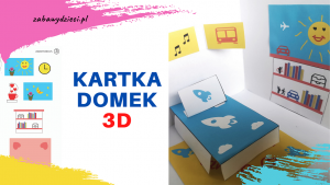 kartka domek 3D z papieru