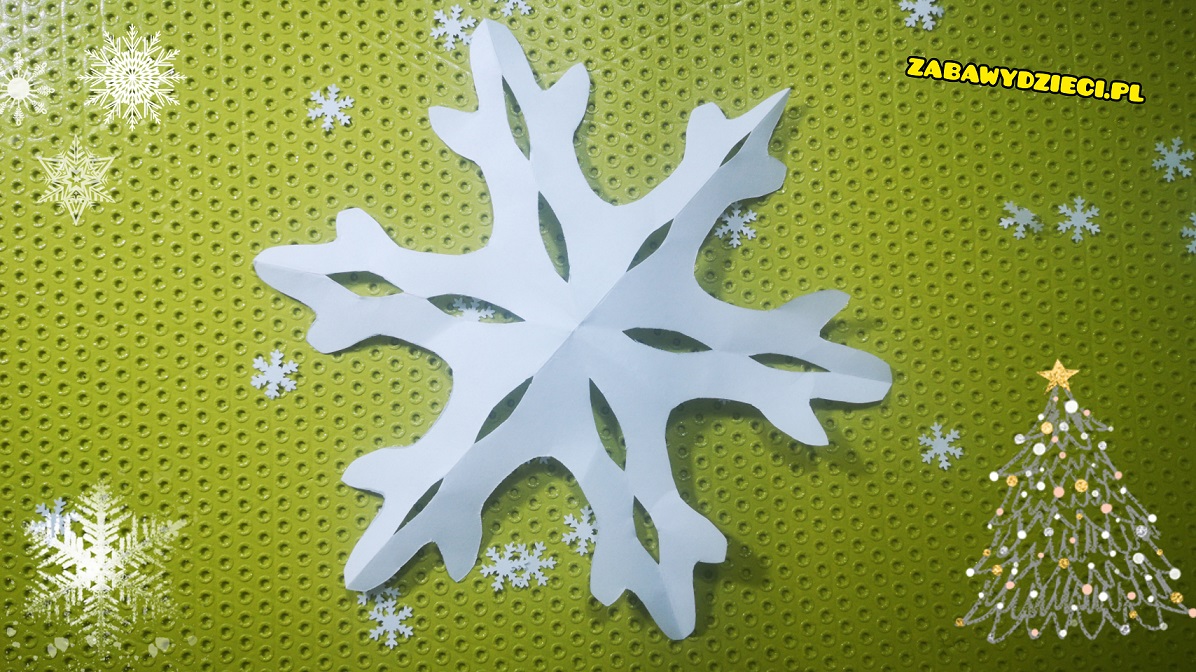 jak robi się śnieżynkę z papieru DIY