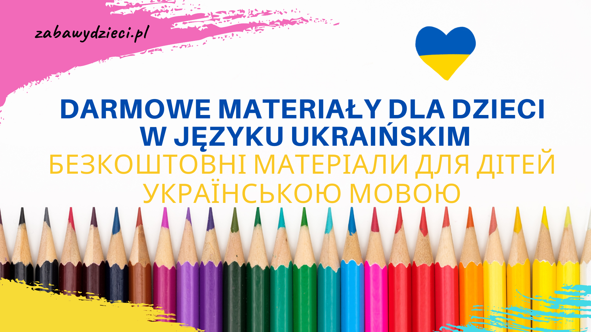darmowe materiały edukacyjne dla dzieci z Ukrainy